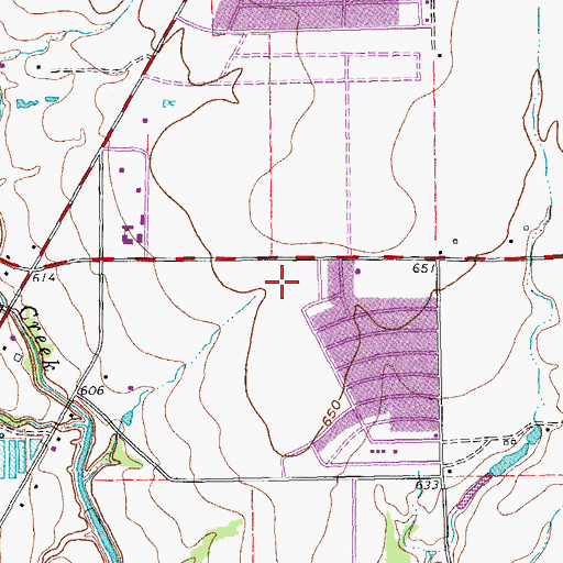 Topographic Map of D L Rountree Elementary School, TX