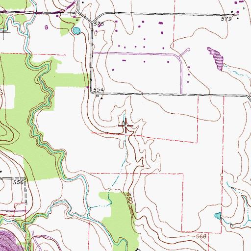 Topographic Map of Dooley Elementary School, TX