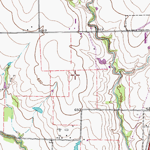 Topographic Map of Frances E Norton Elementary School, TX