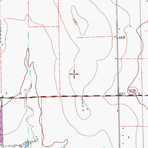 Topographic Map of George J Anderson Elementary School, TX