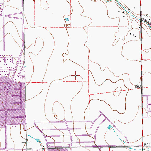 Topographic Map of Thomas Finley Hughston Elementary School, TX