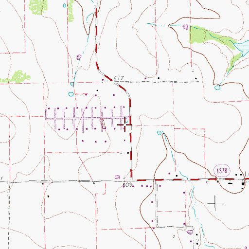 Topographic Map of Lovejoy Elementary School, TX