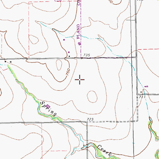Topographic Map of Mathews Elementary School, TX