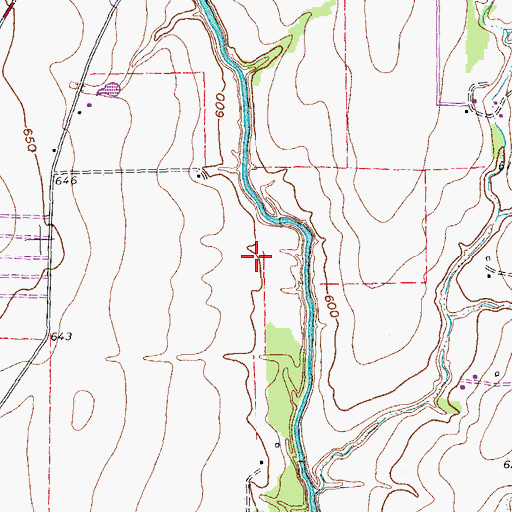 Topographic Map of Max O Vaughan Elementary School, TX