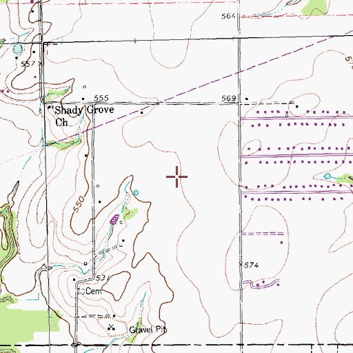 Topographic Map of Miller Elementary School, TX