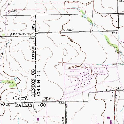 Topographic Map of Mitchell Elementary School, TX