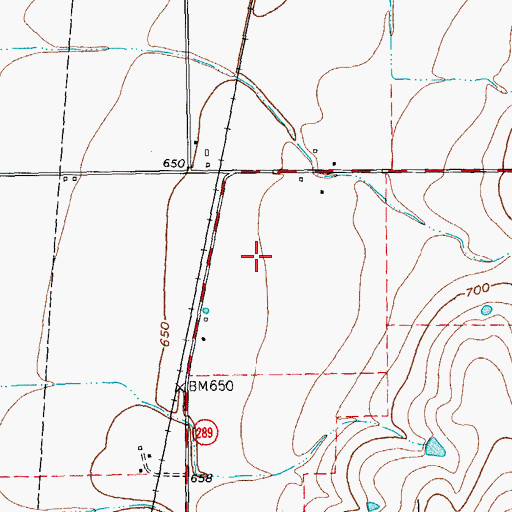 Topographic Map of Prosper High School, TX