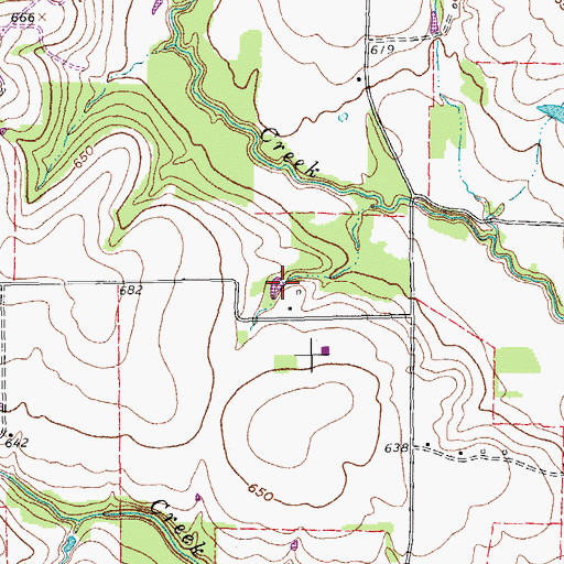 Topographic Map of Rasor Elementary School, TX
