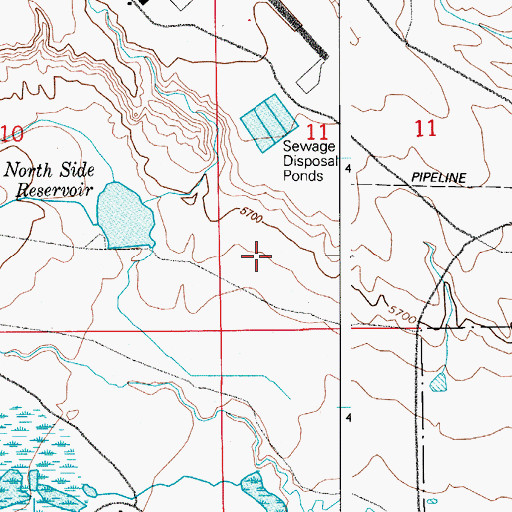 Topographic Map of Northside Dam, CO