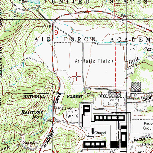 Topographic Map of Cononame 4 Dam, CO