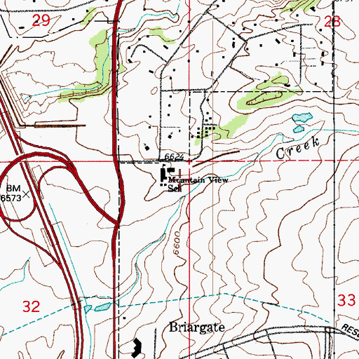 Topographic Map of Kettle Creek Diversion Dam, CO