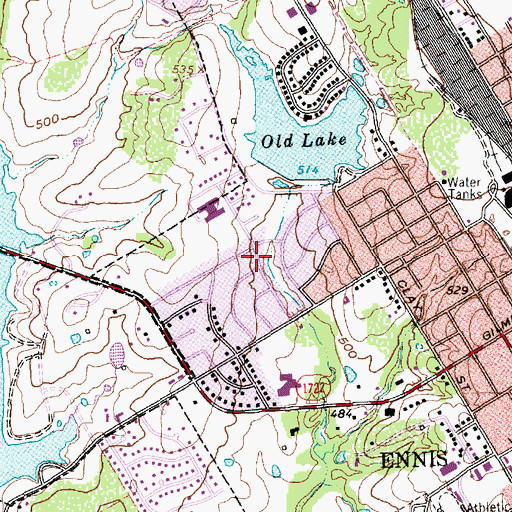 Topographic Map of Austin Elementary School, TX