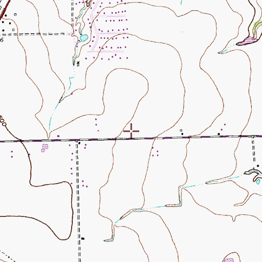 Topographic Map of Eastridge Elementary School, TX