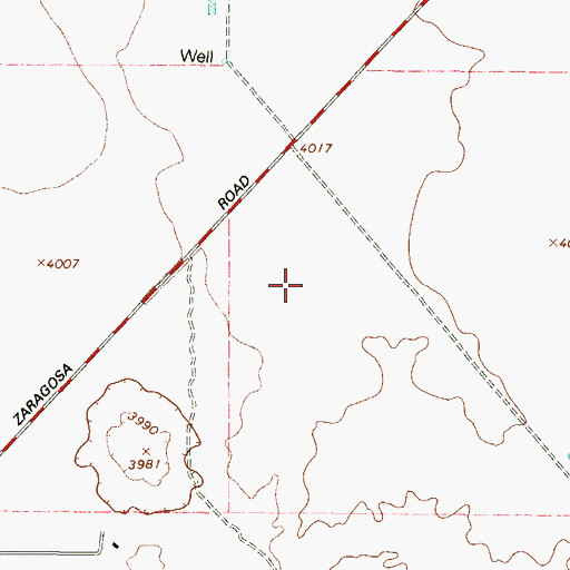 Topographic Map of Montana Vista Elementary School, TX