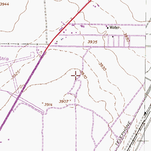Topographic Map of Desertaire Elementary School, TX