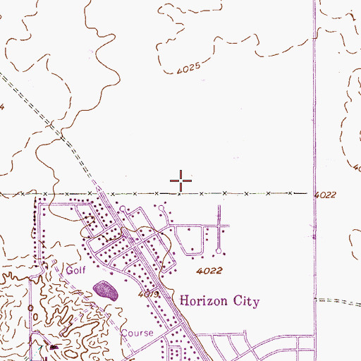 Topographic Map of Horizon Heights Elementary School, TX