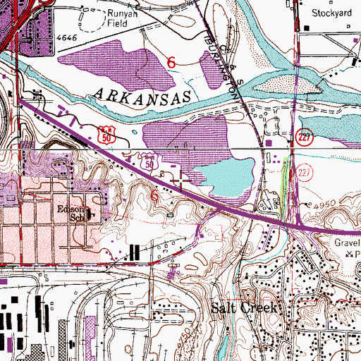 Topographic Map of North Mills Clarifying Dam, CO