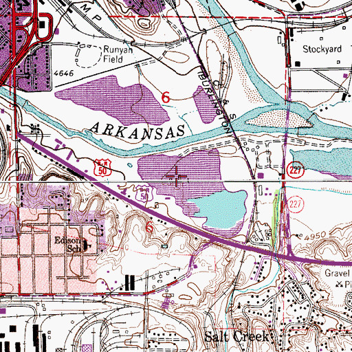Topographic Map of North Mills Clarifying Pond, CO