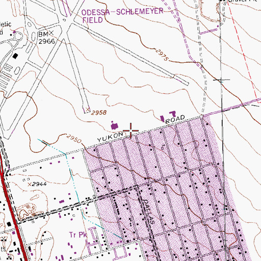 Topographic Map of Alternative Education Center, TX