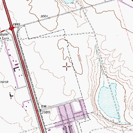 Topographic Map of Barbara Jordan Elementary School, TX