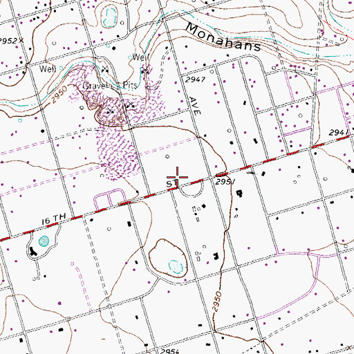 Topographic Map of Lauro Cavazos Elementary School, TX