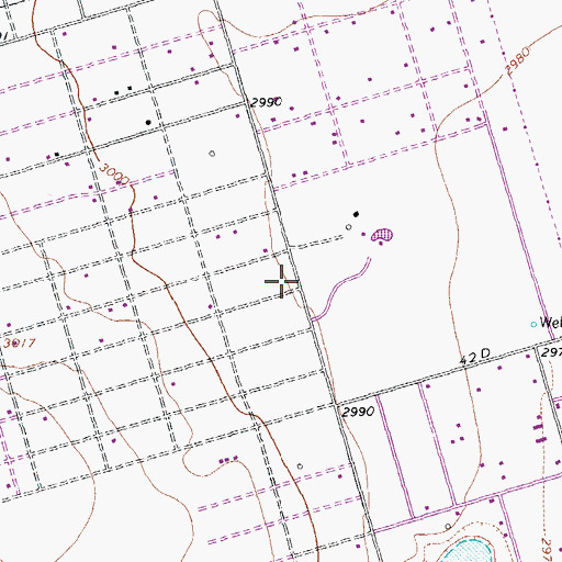Topographic Map of Murry Fly Elementary School, TX