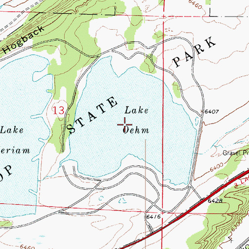 Topographic Map of Martin Lake Reservoir, CO