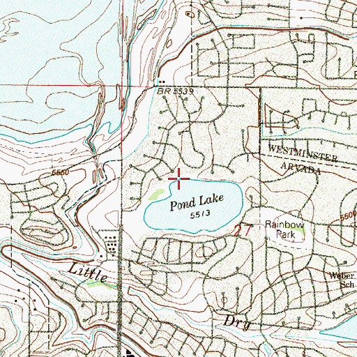 Topographic Map of Pomona Lake Number 1 Dam, CO