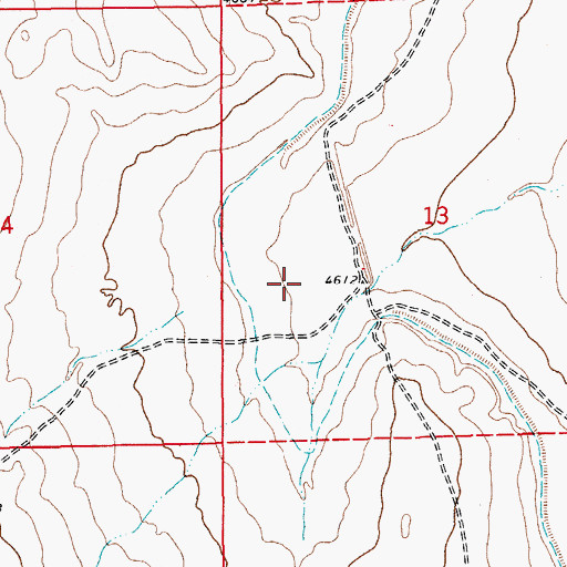Topographic Map of George Lewis Reservoir Number 5, CO