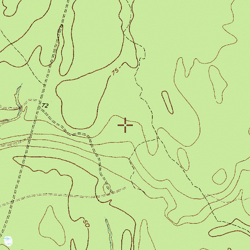 Topographic Map of Deerwood Elementary School, TX