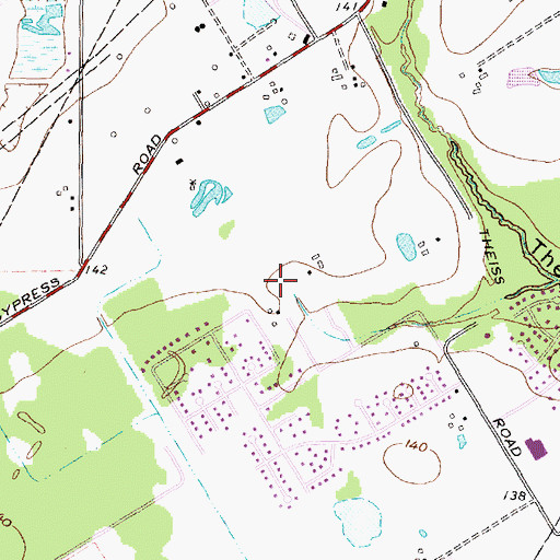 Topographic Map of Doerre Intermediate School, TX