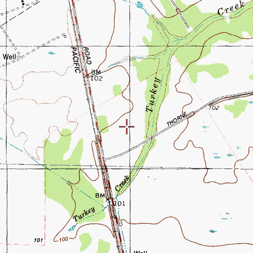 Topographic Map of Dunn Elementary School, TX