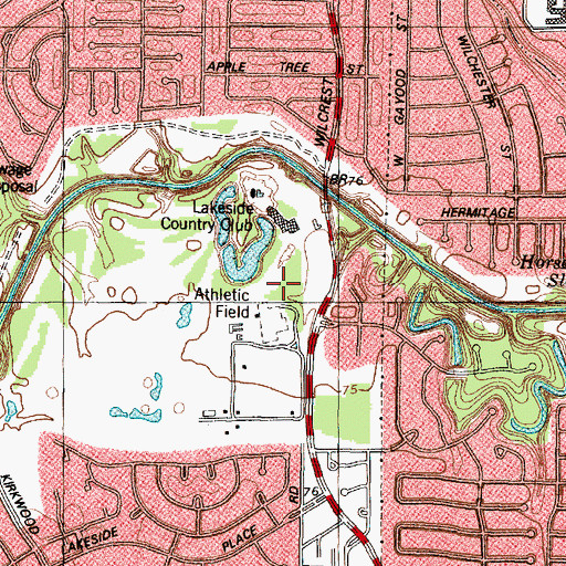 Topographic Map of C Martinez Elementary School, TX
