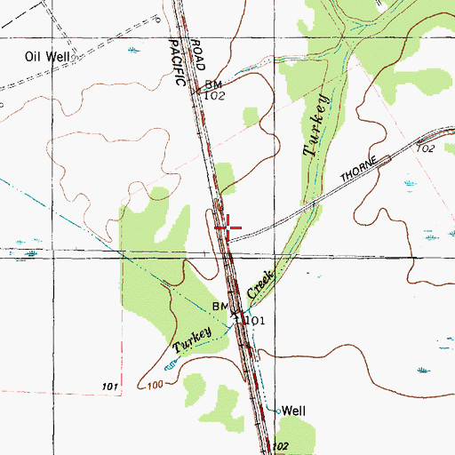 Topographic Map of Chester W Nimitz High School, TX