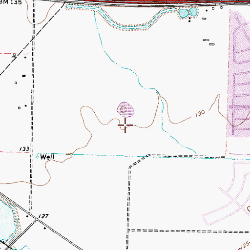 Topographic Map of Cimarron Elementary School, TX