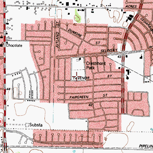 Topographic Map of Codwell Elementary School, TX