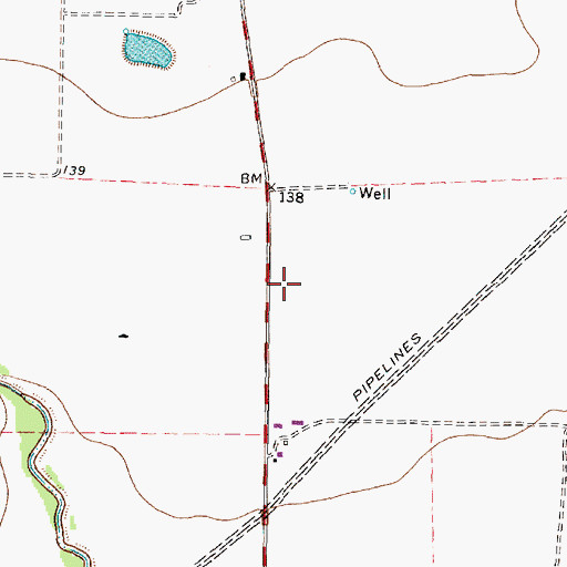 Topographic Map of Copeland Elementary School, TX