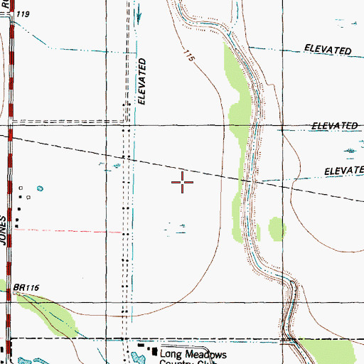 Topographic Map of Bang Elementary School, TX
