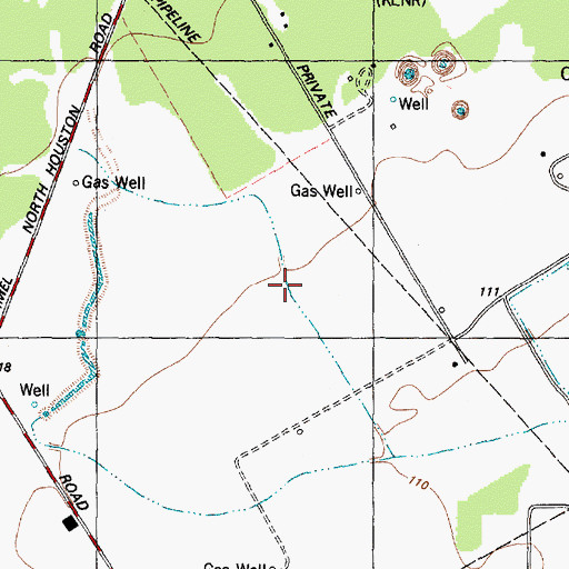 Topographic Map of Beneke Elementary School, TX