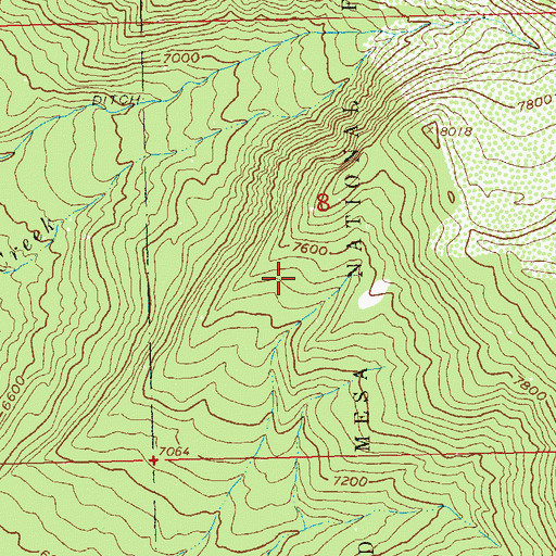 Topographic Map of Guild Enlargement Dam, CO