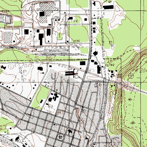 Topographic Map of John H Kirby Elementary School, TX