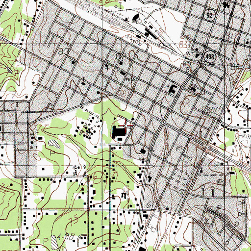 Topographic Map of Read - Turrentine Elementary School, TX