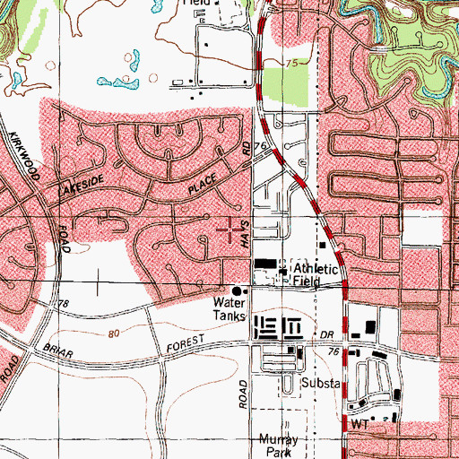 Topographic Map of Askew Elementary School, TX