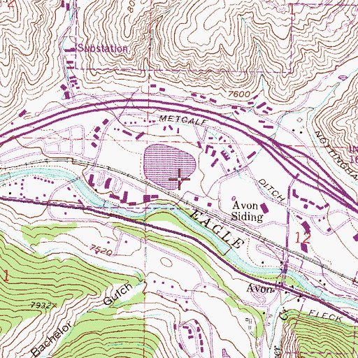 Topographic Map of Benchmark Lake Dam, CO