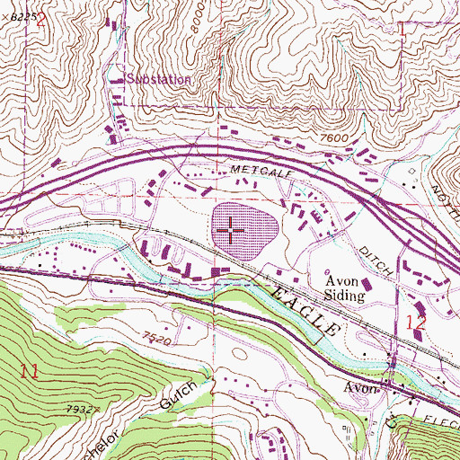 Topographic Map of Benchmark Lake Reservoir, CO