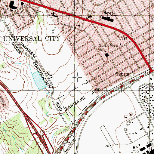 Topographic Map of Northview Early Childhood Center, TX
