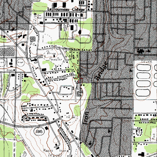 Topographic Map of McClure Elementary School, TX