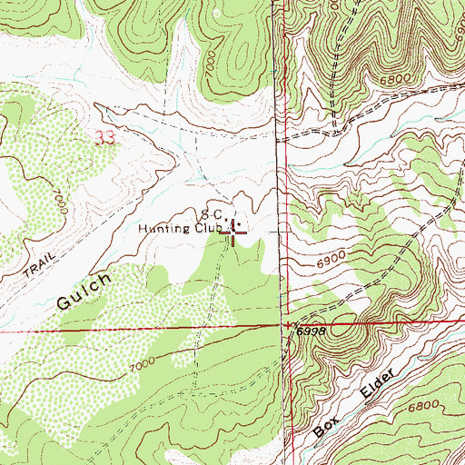 Topographic Map of Blowdown Water Storage Dam, CO