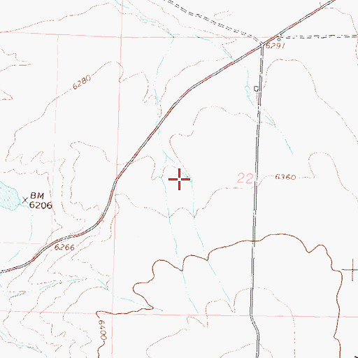 Topographic Map of Craig Holding and Evaporation Reservoir, CO
