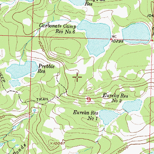 Topographic Map of Hay Park Number 2 Reservoir, CO